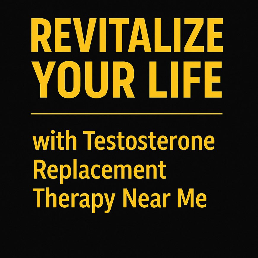 Revitalize Your Life with Testosterone Replacement Therapy Near Me