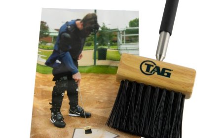 Tag Sports Gear | Premium Umpire Plate Brush for Clean, Professional Baseball Fields