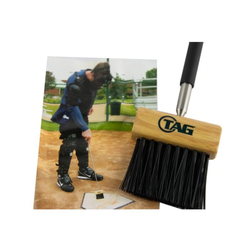 Tag Sports Gear | Premium Umpire Plate Brush for Clean, Professional Baseball Fields